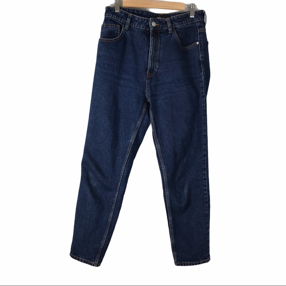 ZARA Classic Cotton High Rise Mom Jeans